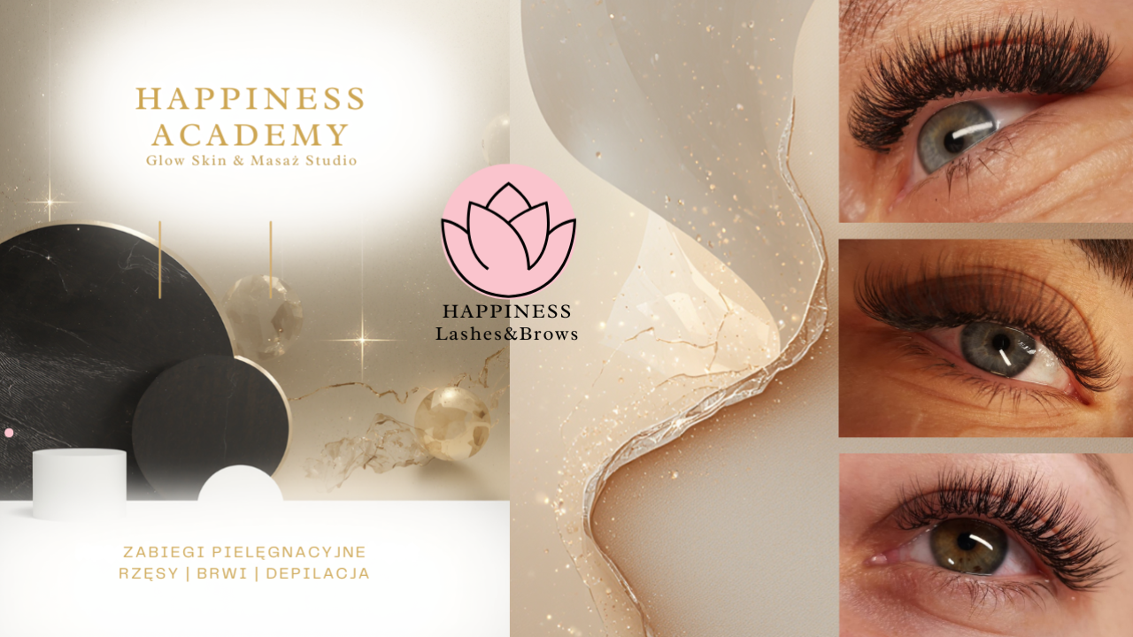 HAPPINESS ACADEMY Glow Skin & Masaż Studio Rzęsy Brwi Depilacja ELBLĄG